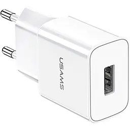 Зарядний пристрій Usams US-CC060 Travel charger 1USB 2.1A White - мініатюра 2