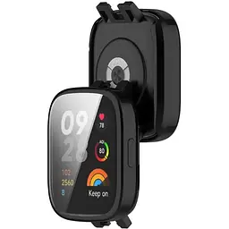 Чохол-накладка DK Silicone Face Case для Xiaomi Redmi Watch 3 (black) - мініатюра 2