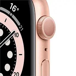 Смарт-годинник Apple Watch Series 6 GPS 44 mm Gold спортивний ремінець рожевий пісок (Grade C) Seller Refurbished - мініатюра 2