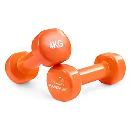 Гантель вінілова Power Play 4125 Achilles 2*4 кг, Orange