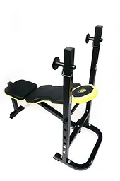 Тренувальна лавка Besport WB-003 горизонтальна для жиму зі стійкою під штангу - мініатюра 7