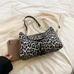 Стильна жіноча сумка з еко-шкіри лео Lilly P1-1603LG сіра - мініатюра 2