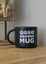 Чашка «Workaholic» чорна - мініатюра 4