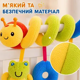 Іграшка-підвіска «Гусениця» для коляски та ліжечка - мініатюра 4