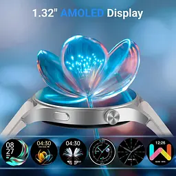 Смарт-годинник Fitpolo AR-01 з AMOLED 1.3" дисплеєм Bluetooth дзвінками водонепроникний 3ATM з підтримкою Android IOS 120 спортивних режимів круглий сірий (SKU-142) - мініатюра 4