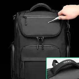 Рюкзак міський Ozuko 9409S 23л для ноутбука до 15,6" Black (16197) - мініатюра 9