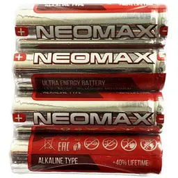 Батарейка NEOMAX LR06 4шт AA лужна Alkaline у плівці