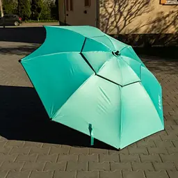 Зонт кемпінговий Yiwu HP-JW-11 синій 200 см з вирізом для вудилища Black Vinyl UPF 50+ - мініатюра 3