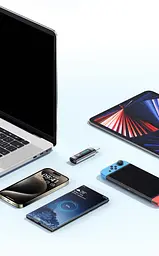 Переходник-измеритель Essager ES-OTG16 OTG Type-C F/M с дисплеем для быстрой зарядки и передачи данных - миниатюра 7