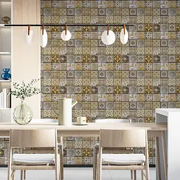 Декоративна плитка Sticker Wall ПВХ на самоклейці 300х300х5мм Квадрат СПП-604 SW-00000671 - мініатюра 5