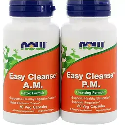 Детокс очищення організму Now Foods Easy Cleanse 2 баночки по 60 капсул