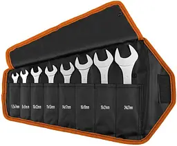 Ключі гайкові двосторонні супертонкі CS 5.5-27мм Neo Tools hoz0013860