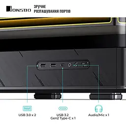 Корпус JONSBO D200 Black - мініатюра 7