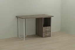 Комп'ютерний стіл Ferrum-decor Отто 75x120x70 білий ДСП Дуб Сонома Труфель 32мм (FRD-101048)