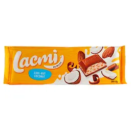 Уцінка. Шоколад Roshen Lacmi молочний Мигдаль-кокос з крем-шариками 280 г (918396)