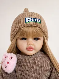 Реалістична Кукла Реборн 55 см повністю вінілова Doll Reborn Baby К0100305 - мініатюра 2