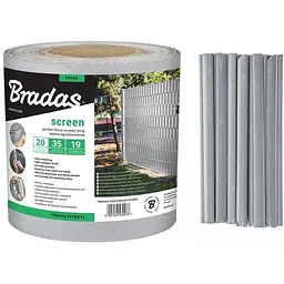 Стрічка для паркану Bradas 19 см x 35 м TOB4501935LGYL 