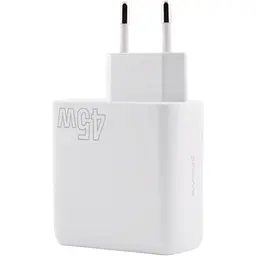 Мережевий зарядний пристрій Proove Silicone Power 45W USB-C/USB-A White [WCSP45110002] [130271] - мініатюра 3
