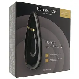 Лубрикант Womanizer Premium 2 + 50 мл - Инновационный клиторальный вакуумный стимулятор, 15х3.5 см чёрный - миниатюра 10