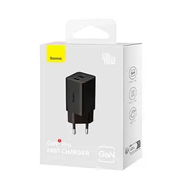 Адаптер мережевий Baseus GaN5 Pro Fast Charger |2Type-C, 40W/3A, PD/QC| - мініатюра 2
