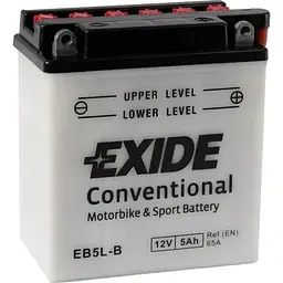Акумулятор автомобільний EXIDE CONVENTIONAL 5Ah Ев (-/+) (65EN) (EB5L-B)