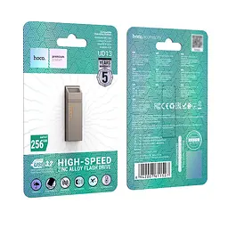 USB флеш накопичувач Hoco UD13 256GB USB 3.2 металевий сірий - мініатюра 6