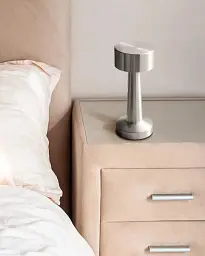 Настільна лампа з акумулятором Goldlux 327512 Simply LED 2700K+4000K+6500K IP20 срібляста - мініатюра 2