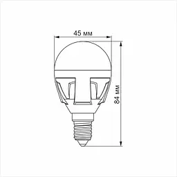 Лампа світлодіодна Videx Premium G45 7W E14 3000K (VL-G45-07143) - мініатюра 3