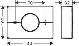 Диспенсер для серветок Hansgrohe AddStoris 3.2 х 10.0 x 14.0 см Brushed Black 41773340, Шліфований чорний хром - мініатюра 2
