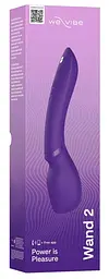 Смарт-вібромасажер We-Vibe Wand 2 Purple, дуже потужний, функція Smart Silence - мініатюра 8