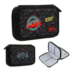 Пенал шкільний Yes подвійний Drift King HP-01