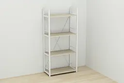 Етажерка 4/60 Ferrum-decor Серії Коннект 120x60x28 білий ДСП Дуб Сонома 16мм (FRD-104245) - мініатюра 5