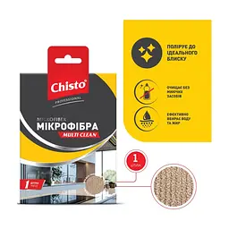 Серветки для прибирання Chisto Multi Clean Мікрофібра 1 шт. (4820204702861) - мініатюра 2