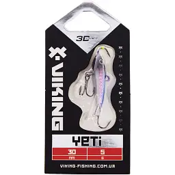 Балансир Viking Fishing Yeti Ice Jig 30mm 5.0g #1 Blue Glam - мініатюра 2