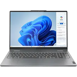Ноутбук 2 в 1 LENOVO IdeaPad 5 16AHP9, AMD Ryzen 7 8845HS до 5.1 ГГц, 16" WUXGA, 16 ГБ, 1 ТБ, графіка AMD Radeon, Windows 11 Home, колір сірий