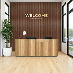 Рейка декоративна Sticker Wall WPC стінова 3000х165х23мм Каштан SW-00001536 - мініатюра 7