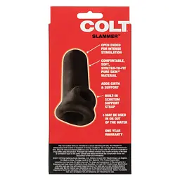 Насадка на пеніс Calexotics Colt Slammer, 10.7 см (чорний) - мініатюра 8