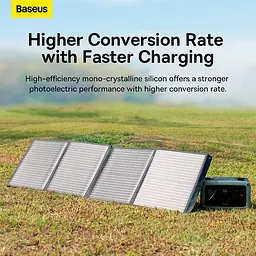 Портативна солнечна панель Baseus Energy Stack Solar Panel | 100W, 18V, 5.5A, IP66 | - мініатюра 3