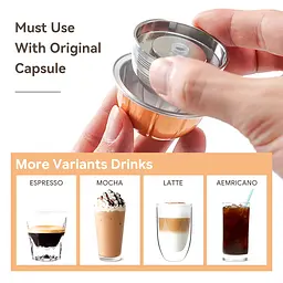 Капсула з нержавіючої сталі для кавоварки Nespresso Vertuoline POP, NEXT ( 80мл +150мл +230мл) iCafilas - мініатюра 7