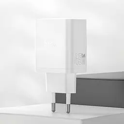 Мережевий зарядний пристрій Hoco N50 USB/2 Type-C PD 45W білий - мініатюра 2