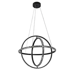 Люстра стельова LED Levistella 799L8703S-3 (600) BK, 70W, регульована температура кольору, чорний метал, сучасний стиль