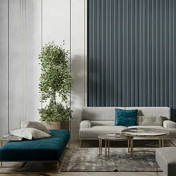 Декоративна стінова рейка Sticker Wall 160x23x3000мм (D) SW-00001529 Темно-сіра - мініатюра 8