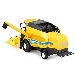Автомодель - ЗЕРНОЗБИРАЛЬНИЙ КОМБАЙН NEW HOLLAND TC5.90 (з кукурузною жаткою) Bburago 18-31722 - мініатюра 3