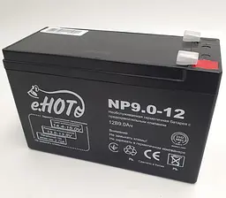 Акумуляторна батарея до ДБЖ 12В 9Ач акумулятор AGM 12v 9A Enot (NP9.0-12) - мініатюра 3