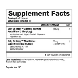 Вітамінно-мінеральний комплекс Ridgecrest Herbals Здоров'я травної системи, Belly Be Happy, RidgeCrest Herbals, (RCH201) - мініатюра 2