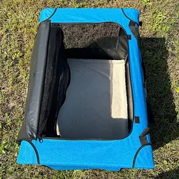 М'яка клітка-переноска для собак Pet Travel II Blue-black - мініатюра 4