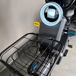 Електровелосипед EVOBIKE Nova S 500W 48V 12Ah з 2 сидіннями, корзиною та поворотниками, простий і надійний, для міста і села, графітові-сірого кольору - мініатюра 15