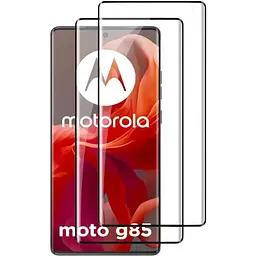 Захисне скло DK для Motorola Moto G85 3D Full Glue 019471 black 2 шт.