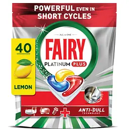 Таблетки для посудомийних машин Fairy Platinum Plus All in One Lemon 40 шт. (8001090952226)