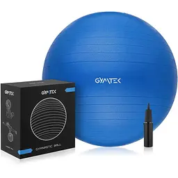 Фітбол Gymtek 65см синій + насос - мініатюра 1